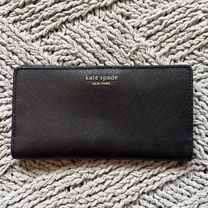 Black Leather Kate Spade Wallet